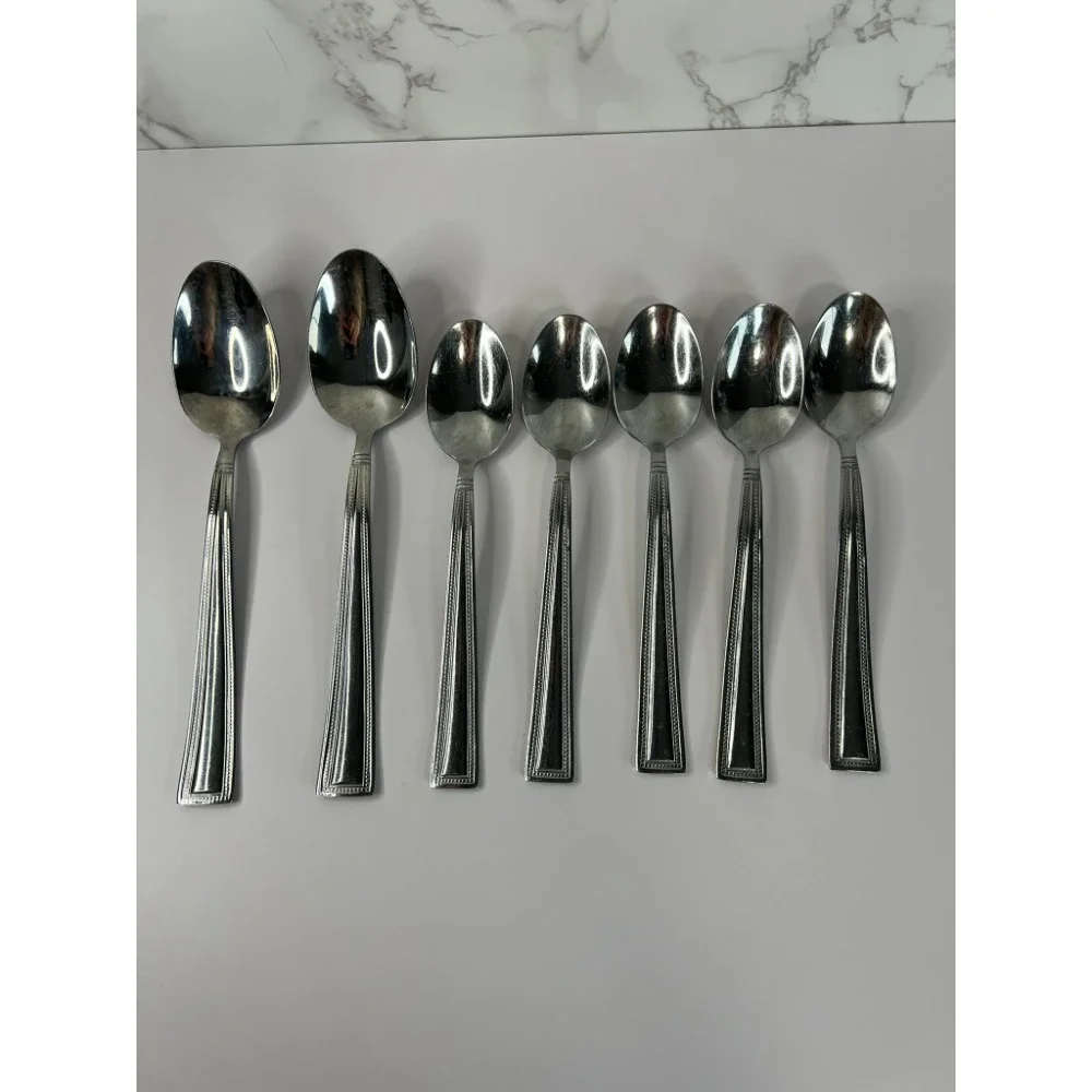 Pfaltzgraff Miranda Set of 7 Spoons -5 Teaspoons 7